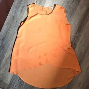 Orange dressy tank from Cato. Size medium